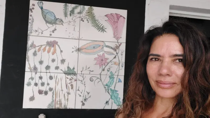 Azulejos Pintados, obra de Estela Pacheco — foto 2 de 3
