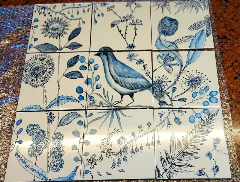 Azulejos Pintados, obra de Estela Pacheco — foto 3 de 3