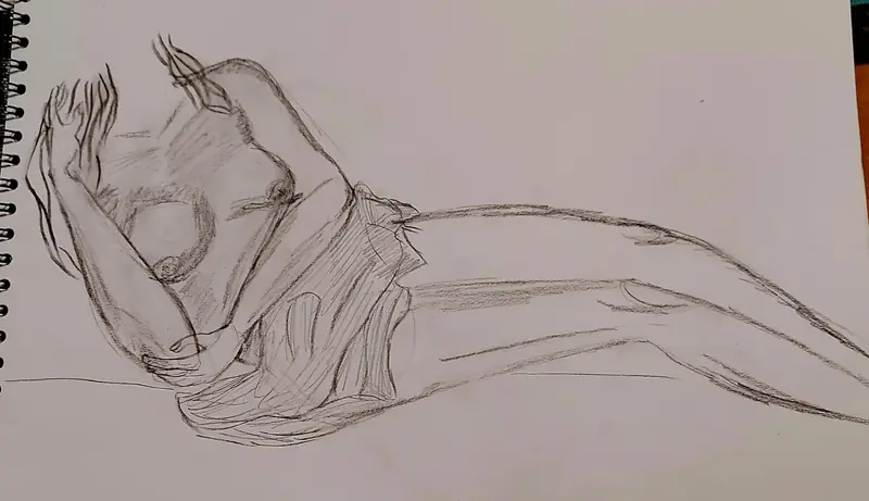 Cuerpos, boceto de Estela Pacheco — foto 1 de 3