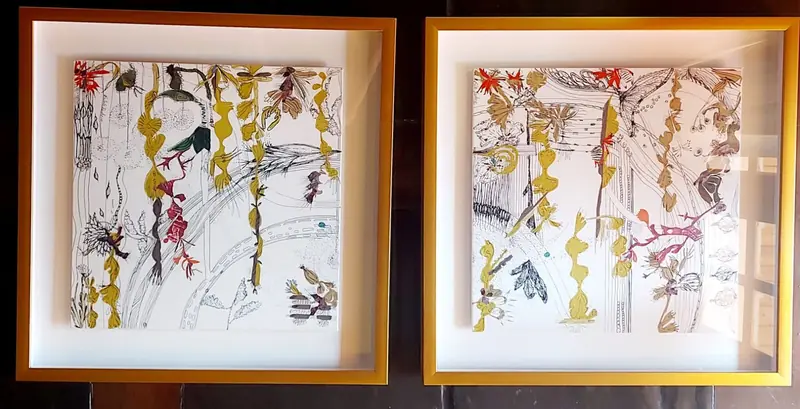 Herbario del Aire (Díptico), obra de Estela Pacheco